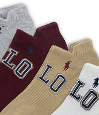 Polo Ralph Lauren Varsity Logo Low-Cut Socks 6-Pack