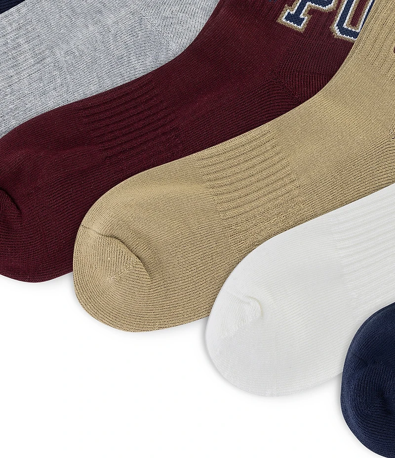 Polo Ralph Lauren Varsity Logo Quarter Socks 6-Pack