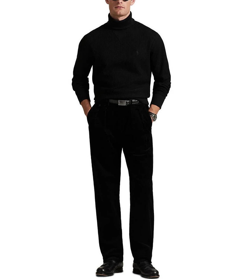 Polo Ralph Lauren Waffle-Knit Fleece Turtleneck