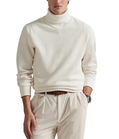 Polo Ralph Lauren Waffle-Knit Fleece Turtleneck