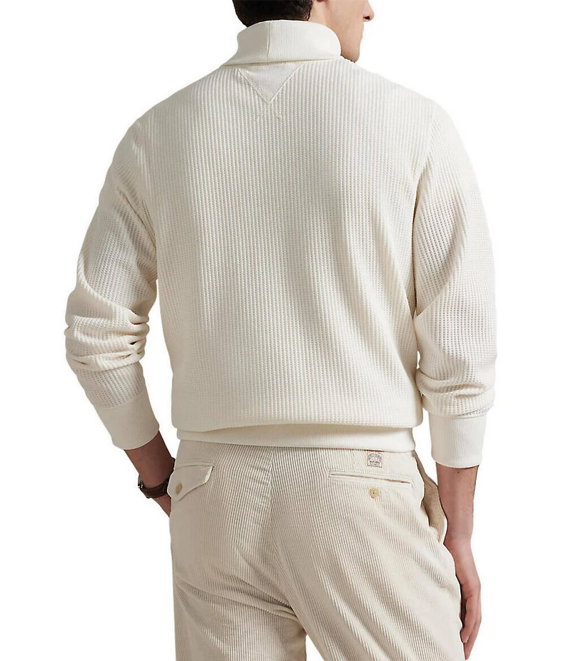 Polo Ralph Lauren Waffle-Knit Fleece Turtleneck