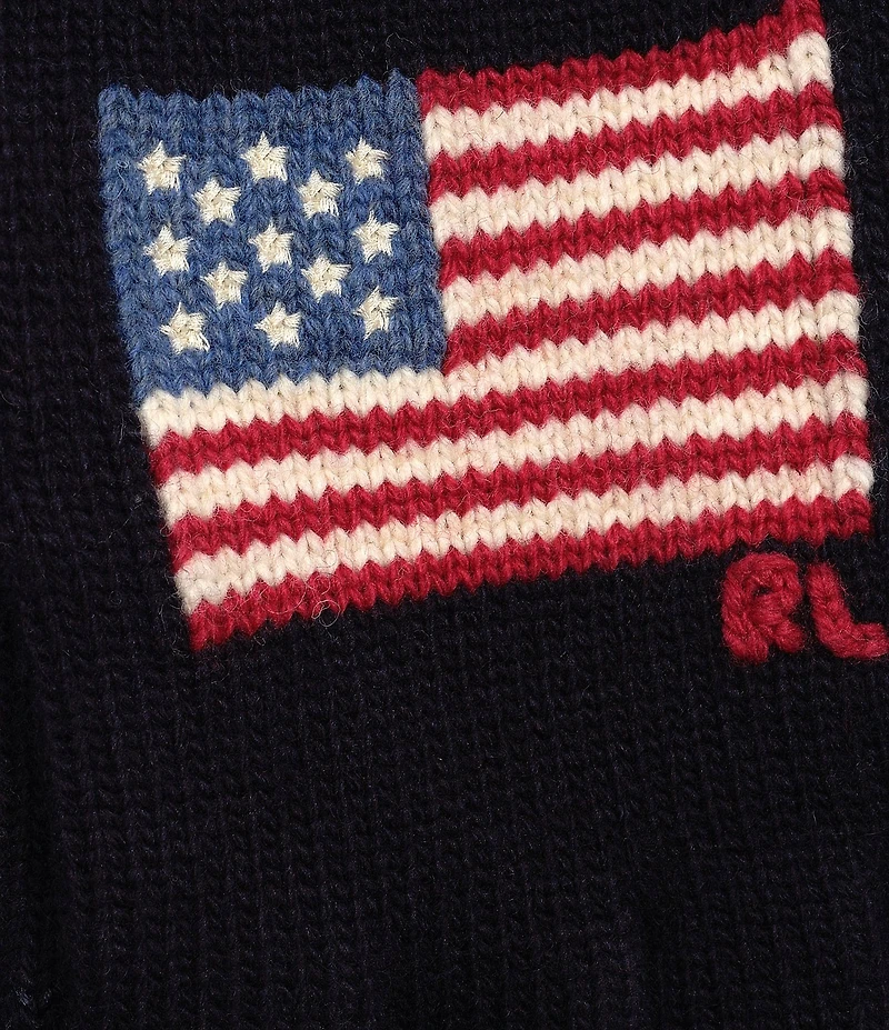 Polo Ralph Lauren Warm Blend Flag Design Gloves