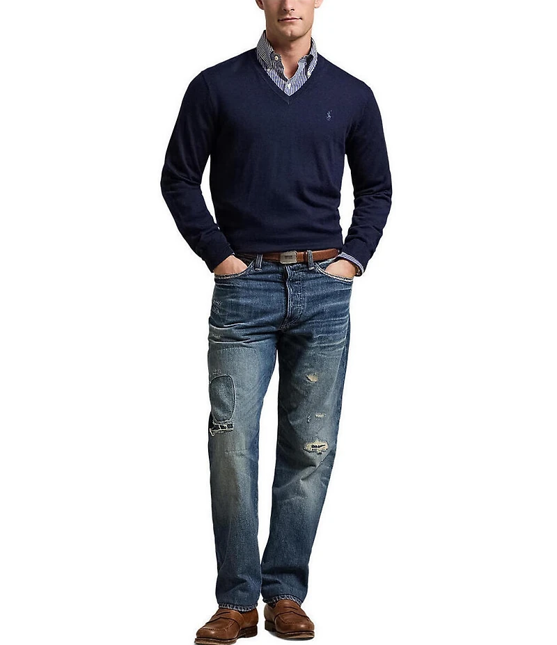 Polo Ralph Lauren Washable Wool V-Neck Sweater