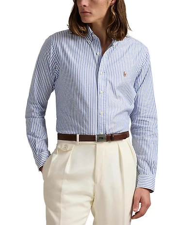 Polo Ralph Lauren Washed Pinpoint Oxford Long-Sleeve Woven Shirt