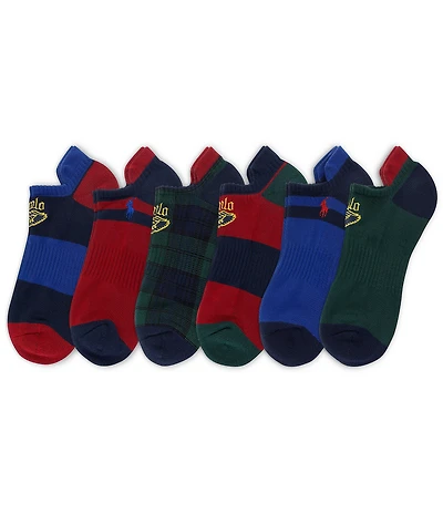 Polo Ralph Lauren Winged/Polo Player Low-Cut Socks 6-Pack