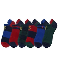Polo Ralph Lauren Winged/Polo Player Low-Cut Socks 6-Pack
