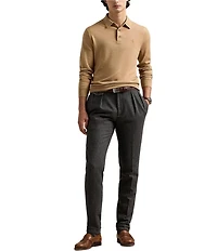 Polo Ralph Lauren Wool Long Sleeve Polo Sweater