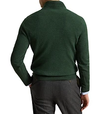 Polo Ralph Lauren Wool Rib-knit Quarter-Zip Sweater