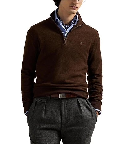 Polo Ralph Lauren Wool Quarter-Zip Sweater