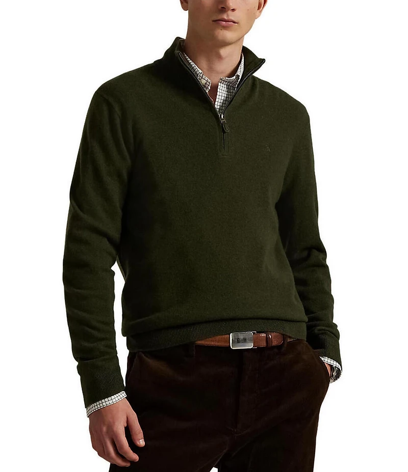 Polo Ralph Lauren Wool Quarter-Zip Sweater