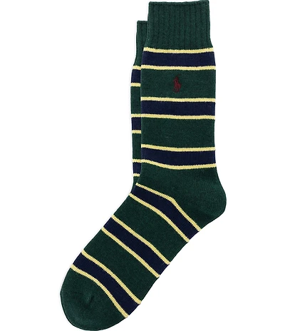 Polo Ralph Lauren Wool Repp Stripe Socks