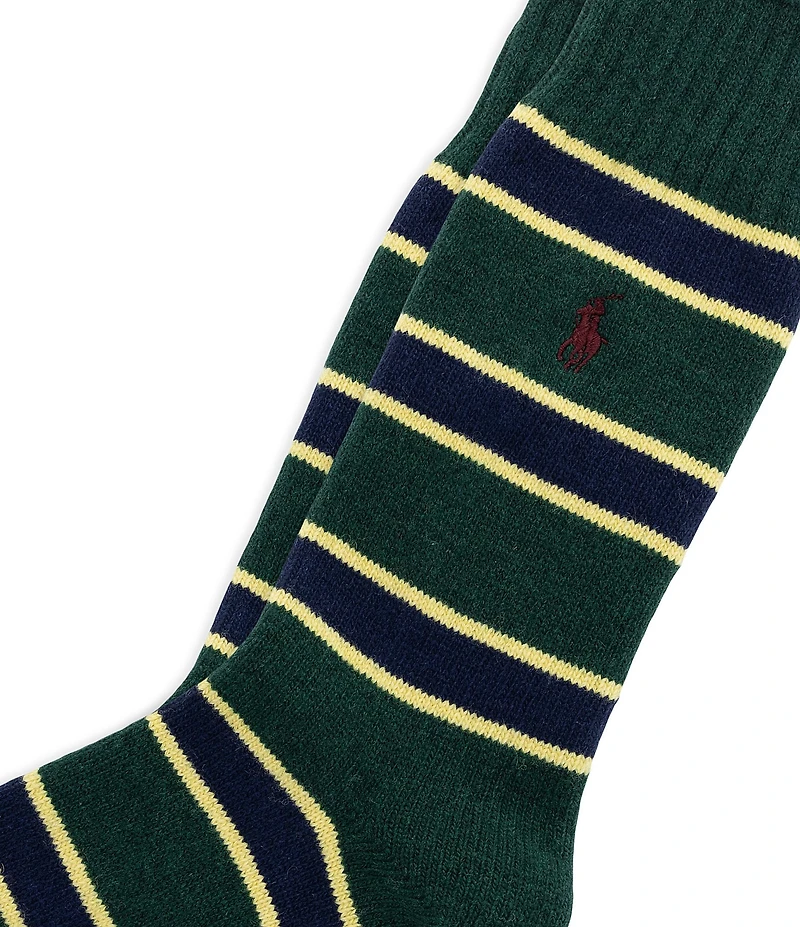 Polo Ralph Lauren Wool Repp Stripe Socks