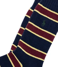 Polo Ralph Lauren Wool Repp Stripe Socks
