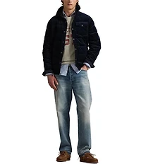 Polo Ralph Lauren Wynton Down Quilted Long Sleeve Knit Shacket