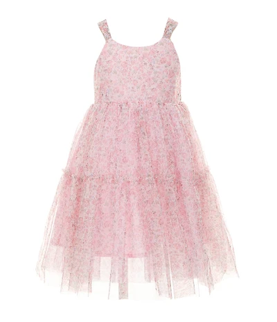 Popatu Little Girls Sleeveless Ditsy-Floral-Printed Fit & Flare Dress
