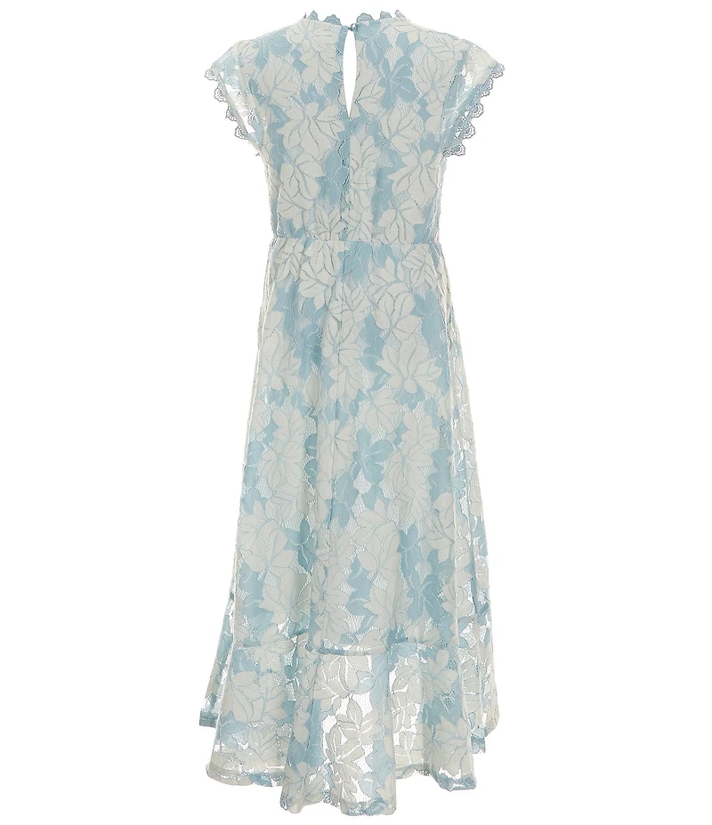 Poppies and Roses Big Girls Lace High-Low Dress