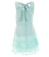 Poppies and Roses Big Girls Sequin Tiered Fit-And-Flare Dress