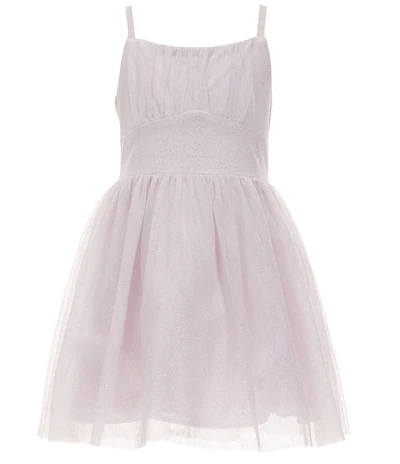 Poppies and Roses Big Girls Sleeveless Glitter-Accented Empire-Waist Fit & Flare Dress