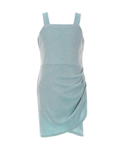 Poppies and Roses Big Girls Sleeveless Sherri-Shine Ruched Dress