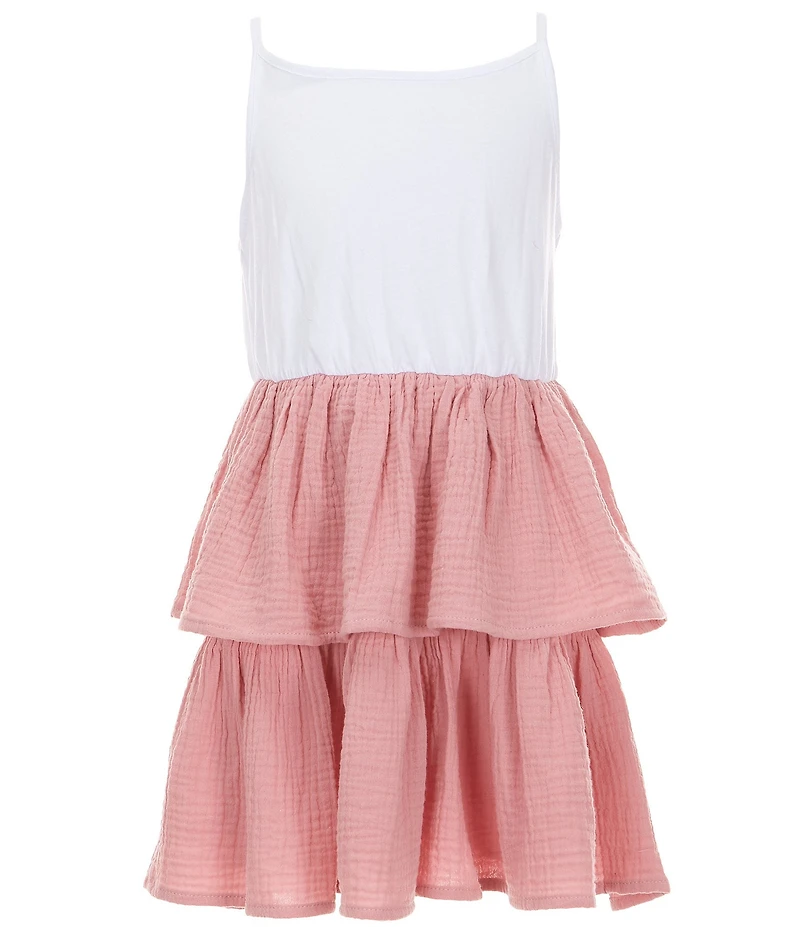Poppies and Roses Big Girls Short-Sleeve Western-Inspired T-Shirt Dress