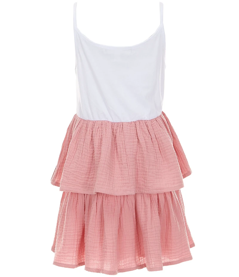 Poppies and Roses Big Girls Short-Sleeve Western-Inspired T-Shirt Dress