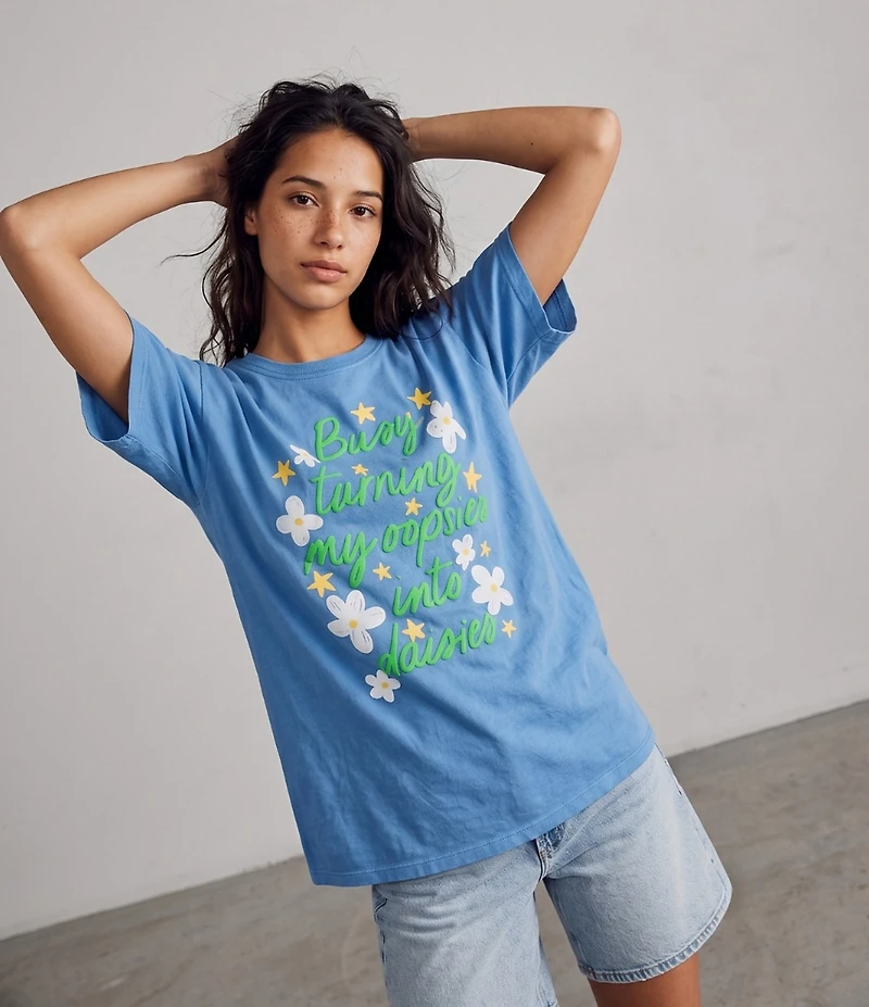 Poppy & Pine Busy Turning My Oopsies Into Daisies Graphic Tee