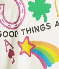 Poppy & Pine Good Things Are Coming Cropped T-Shirt