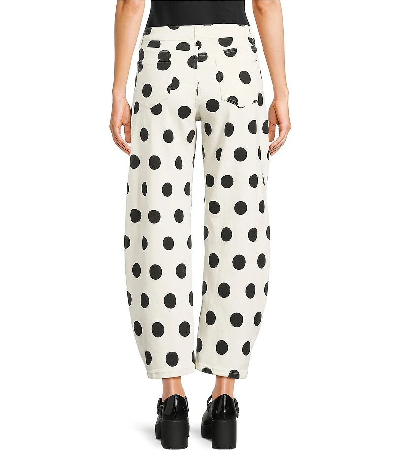 Poppy & Pine Polka Dot Denim Pants