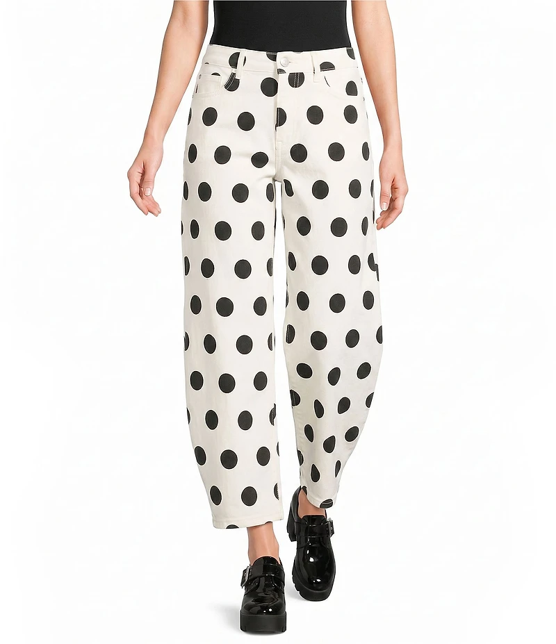 Poppy & Pine Polka Dot Denim Pants