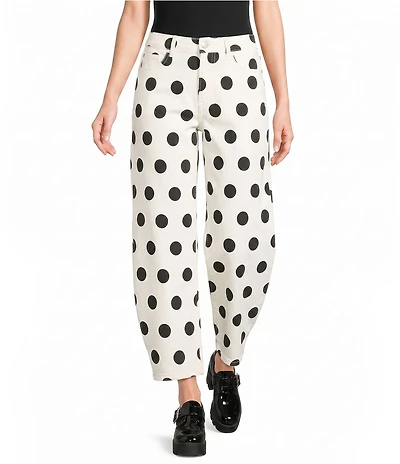 Poppy & Pine Polka Dot Denim Pants