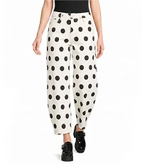 Poppy & Pine Polka Dot Denim Pants