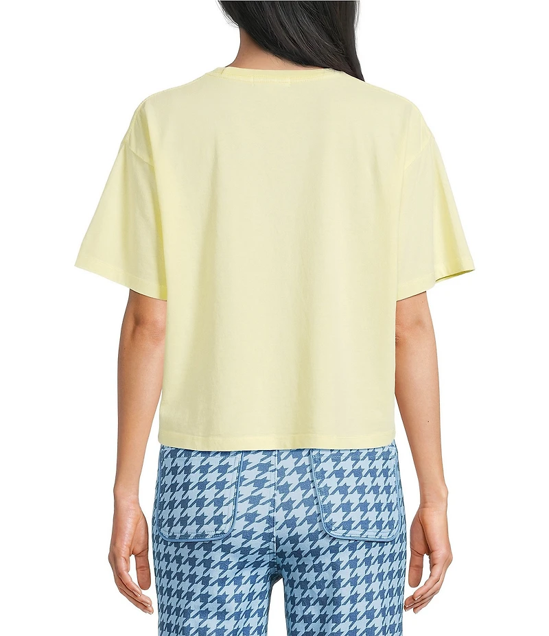 Poppy & Pine Short Sleeve Dilly Dally Enthusiast Cropped T-Shirt