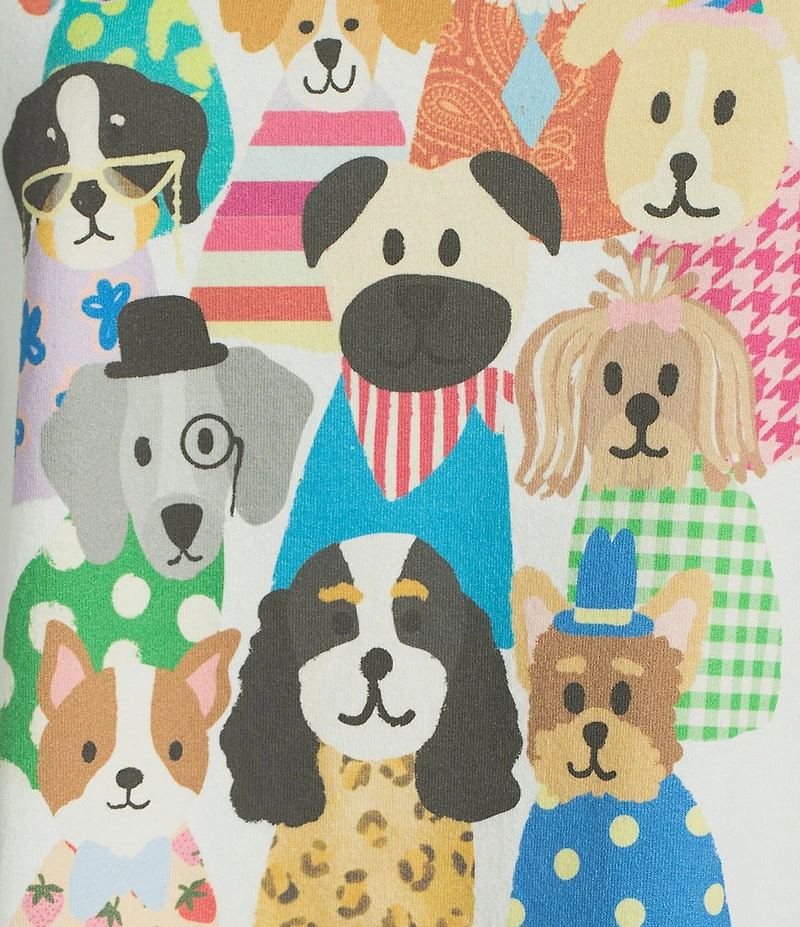 Poppy & Pine Short Sleeve Dog Collage T-Shirt