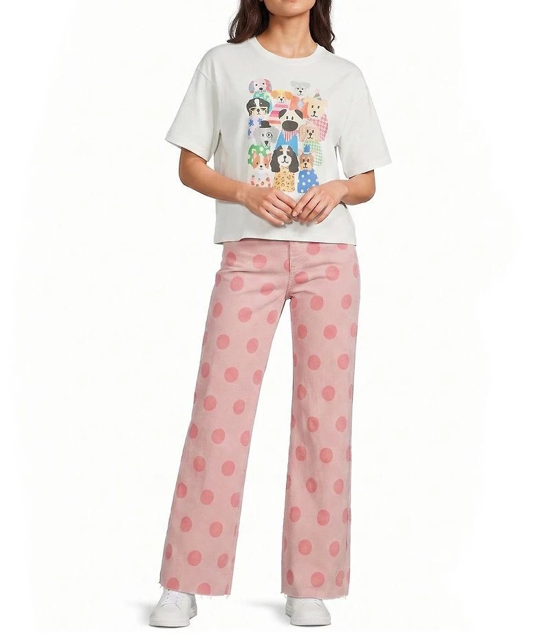 Poppy & Pine Short Sleeve Dog Collage T-Shirt