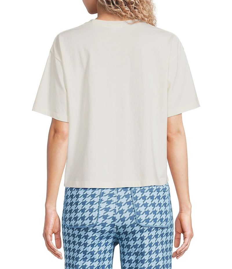 Poppy & Pine Short Sleeve Horse Award Ribbon Cropped T-Shirt