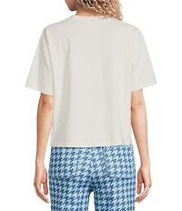 Poppy & Pine Short Sleeve Horse Award Ribbon Cropped T-Shirt