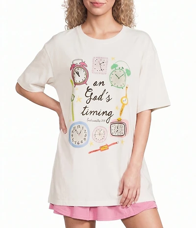 Poppy & Pine Short Sleeve On God's Timing T-Shirt