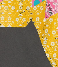 Poppy & Pine Short Sleeve Quilted Horse Cropped T-Shirt