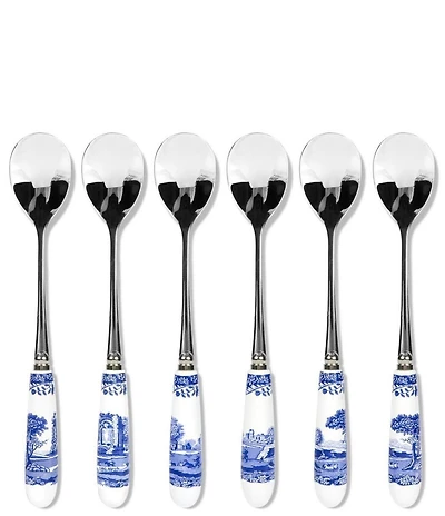 Portmeirion Blue Italian Collection Teaspoons, Set of 6