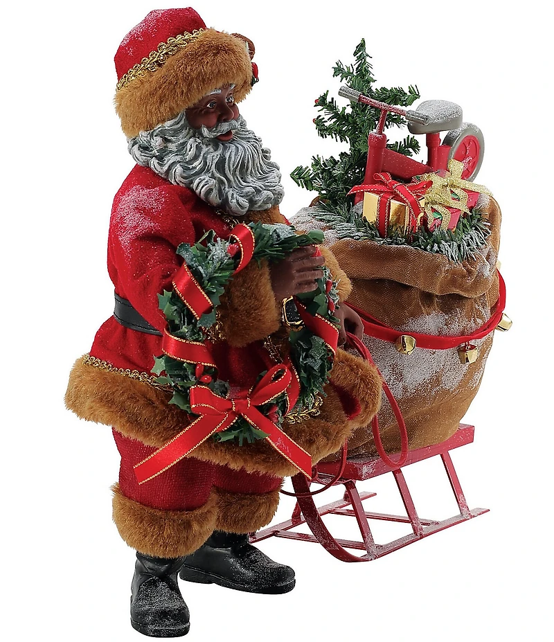 Possible Dreams African American Christmas Is Coming Santa Claus Figurine
