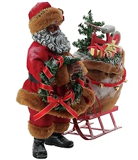 Possible Dreams African American Christmas Is Coming Santa Claus Figurine