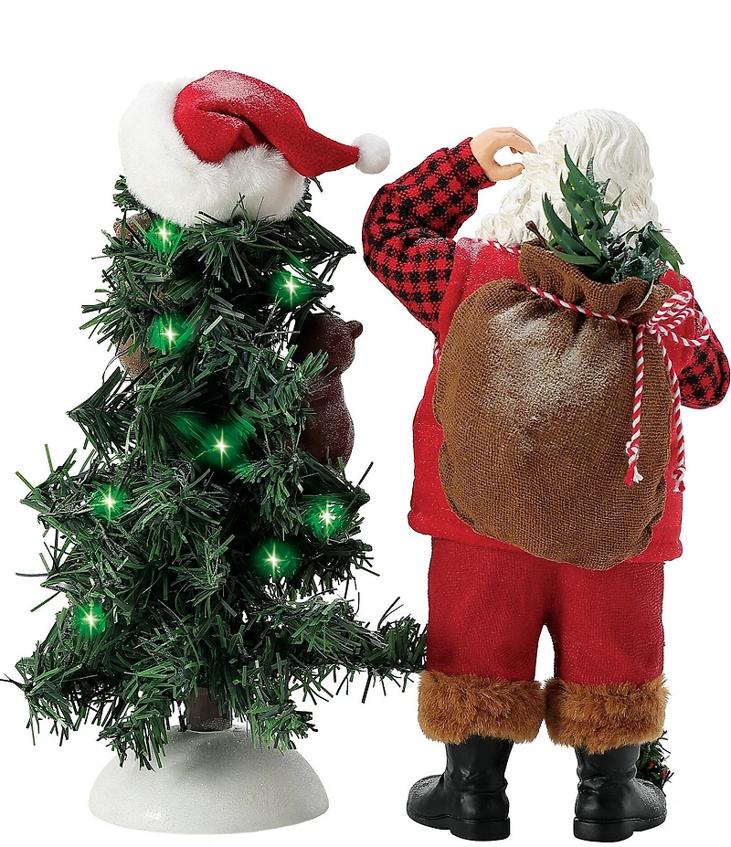 Possible Dreams Bear Cubs with Santa Figurine