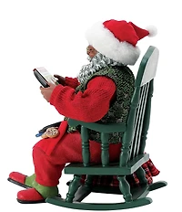 Possible Dreams Department 56 African American Santa Christmas Grooves Figurine Set
