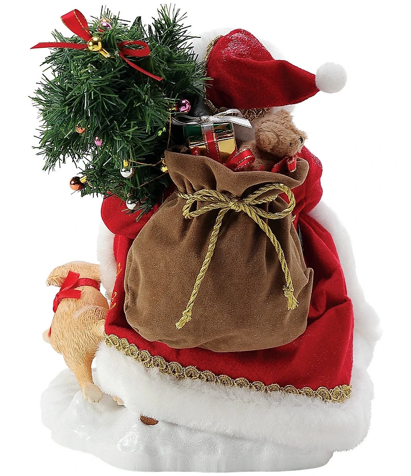 Possible Dreams Department 56 African American Santa Guide Dog Figurine