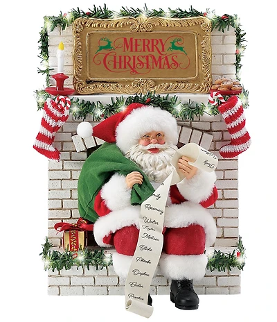 Possible Dreams Department 56 Battery-Operated LED Down the Chimney Santa Figurine
