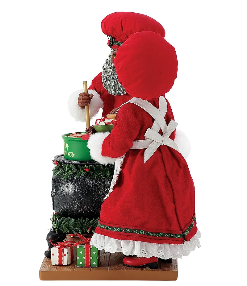Possible Dreams Department 56 Bon Appetit African American Santa and Mrs. Claus Spiced Cider Figurine