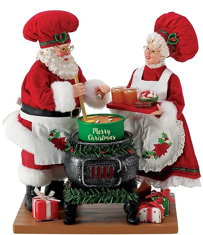 Possible Dreams Department 56 Bon Appetit Mr. and Mrs. Claus Spiced Cider Figurine