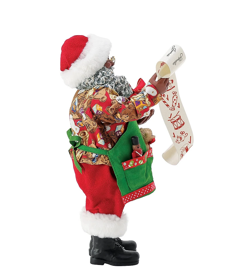 Possible Dreams Department 56 Christmas Traditions African American Santa Toy List Figurine
