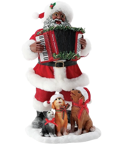 Possible Dreams Department 56 Sing Along African American Santa Wind-Up Musical Figurine