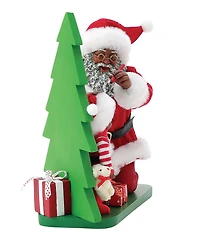 Possible Dreams Department 56 Exclusive African American Santa Growth Chart Figurine